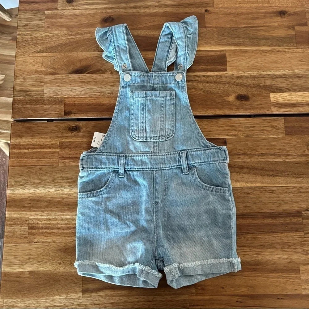 The Children's Place Denim Shortall 3T GIRL‎ Overalls Style Jean Shortalls. NWT